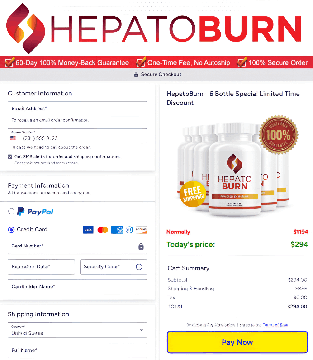 Hepatoburn Secure Checkout